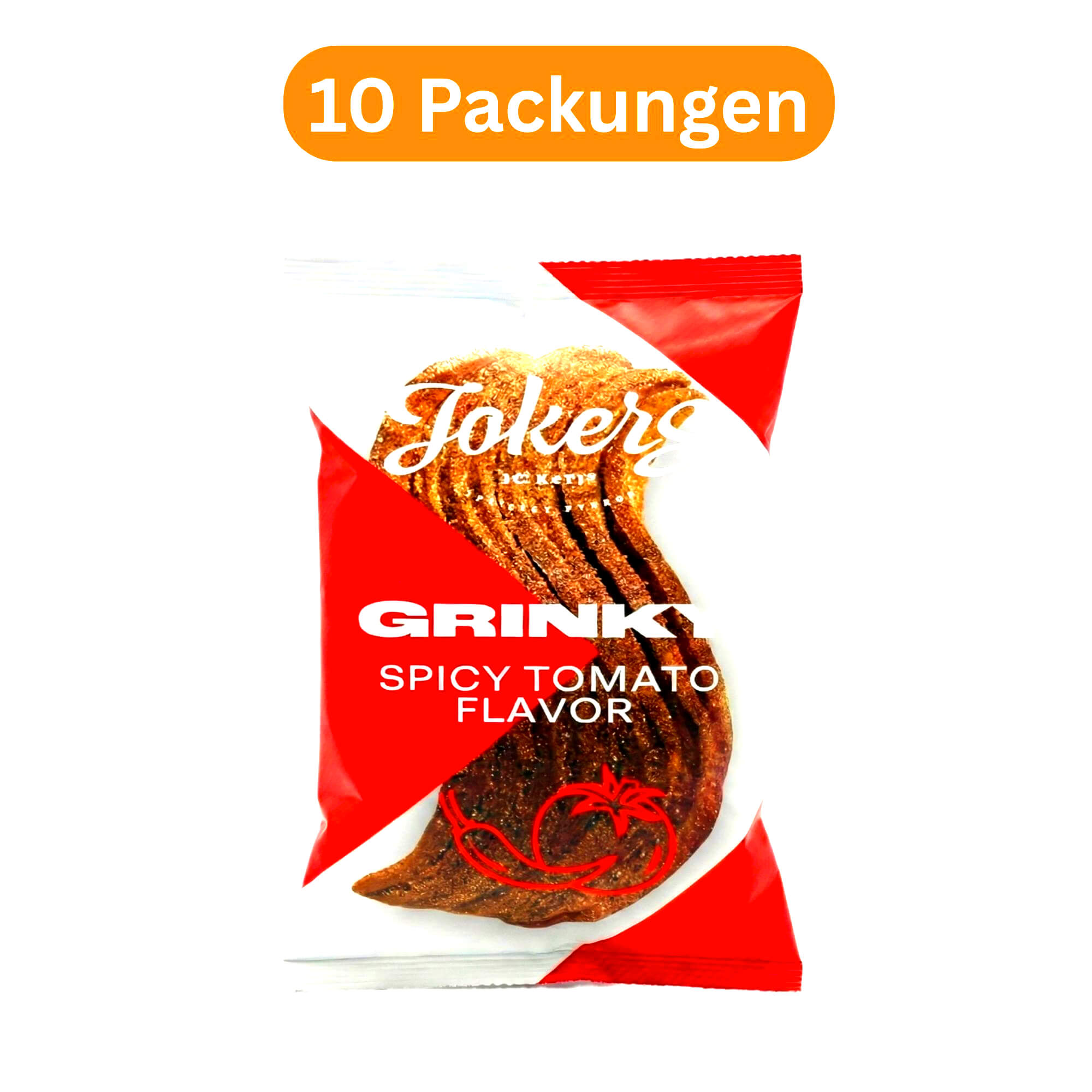 Jokers Grinky mit Tomatengeschmack 10er Pack (10 x 75g)