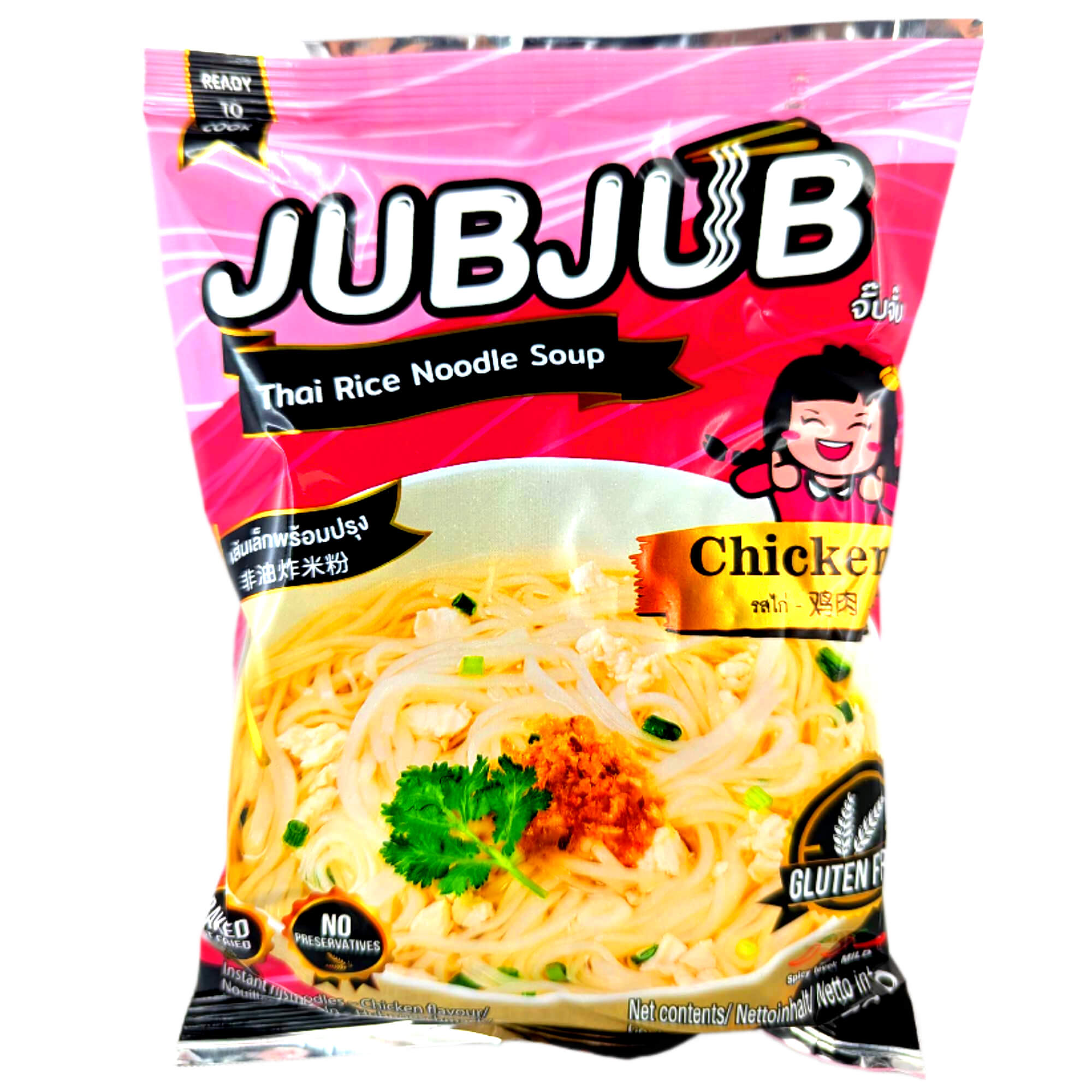 Jubjub Instant Reisnudeln Suppe Hähnchen 70g