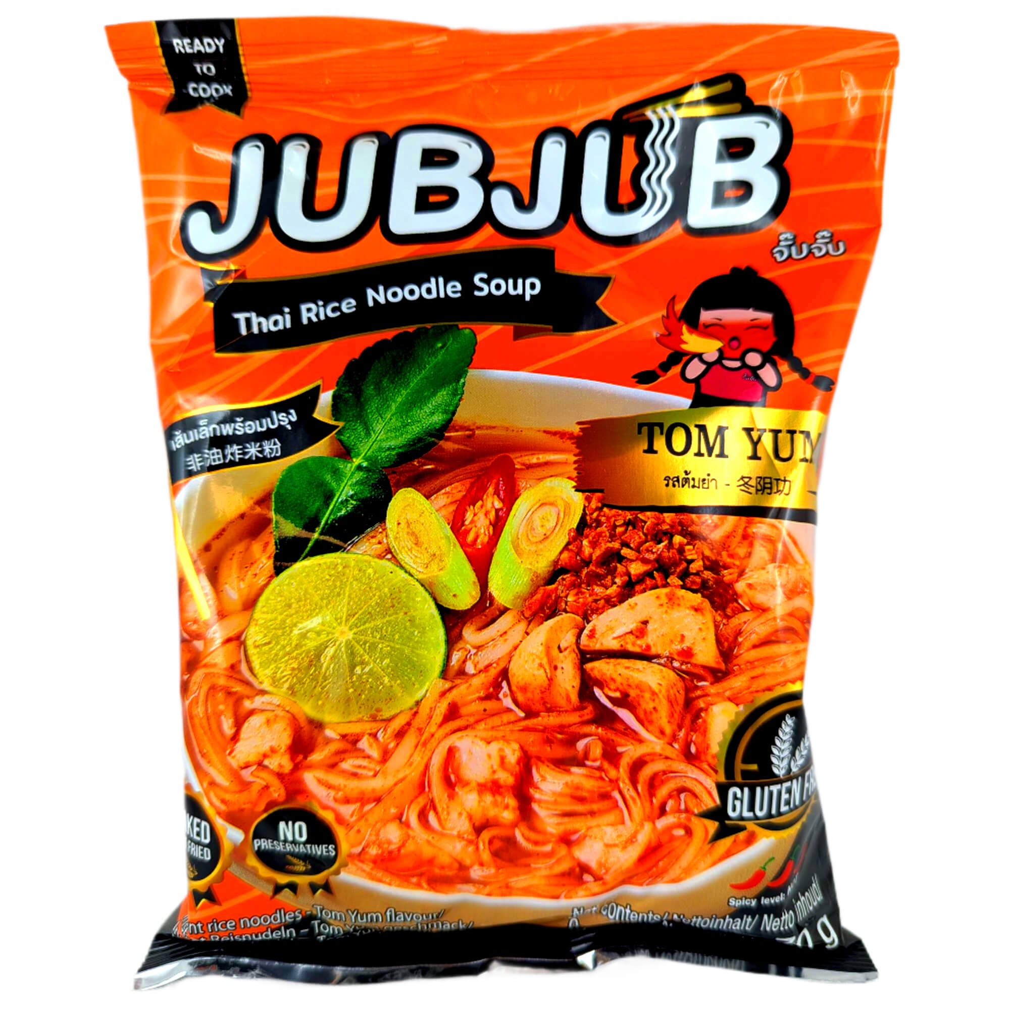 Jubjub Instant Reisnudeln Suppe Tom Yum 70g