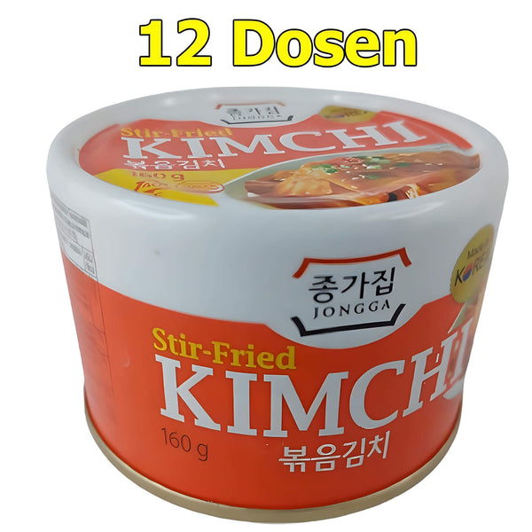 Jongga Koreanisches Kimchi Stier Fried gebraten in Easy Open Dose 12er Pack (20 x 120g)