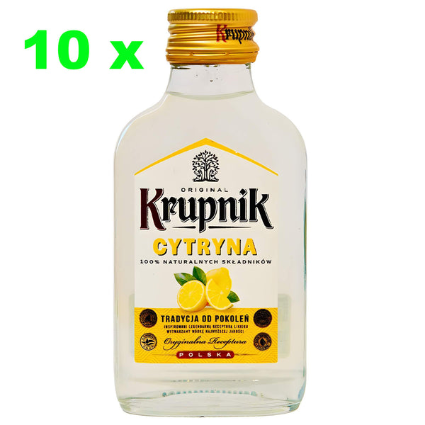 Krupnik Zitronenlikör Cytryna 10er Set (10 x 100ml) 30% vol.