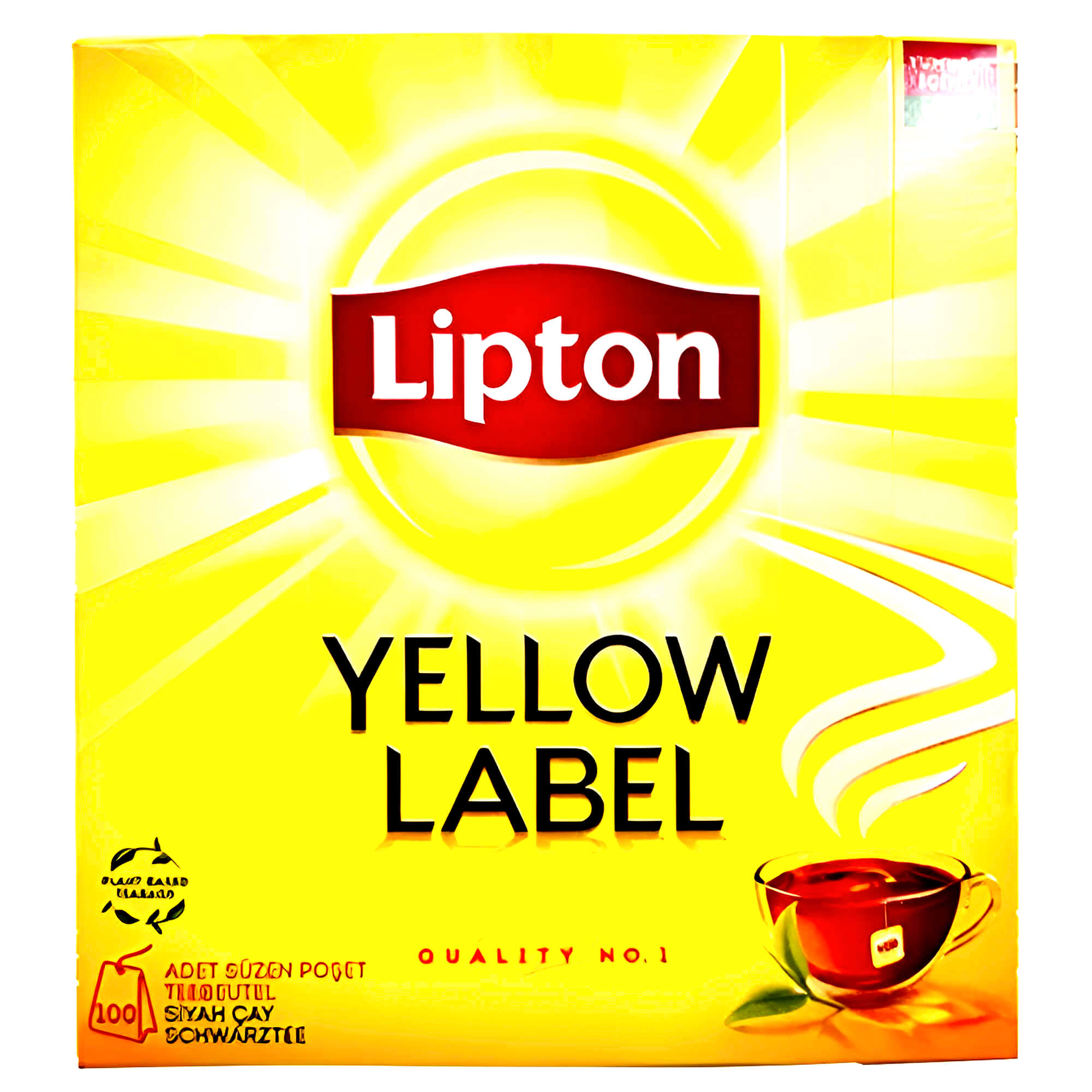 Lipton Schwarzer Tee Yellow Label 100 Teebeutel