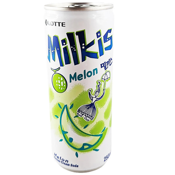 Газированный напиток Lotte Milkis дыня 250 мл, включая одноразовый залог 0,25 евро