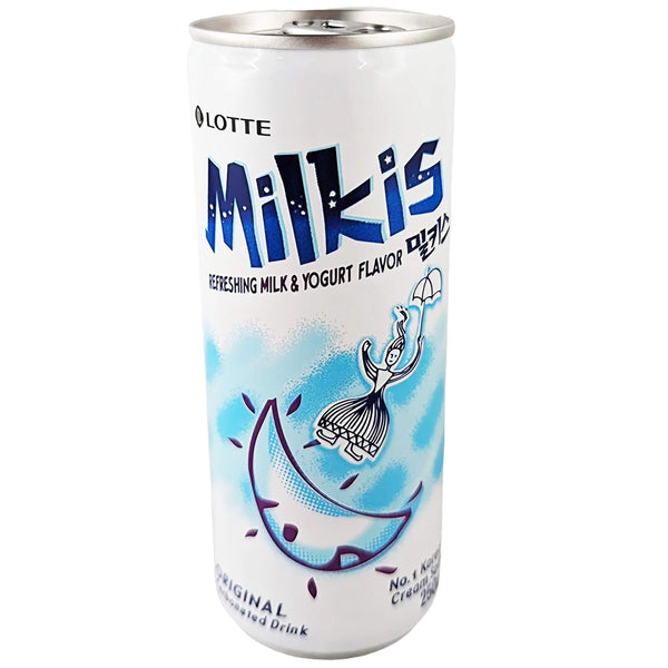 Газированный напиток Lotte Milkis «Молоко и йогурт», 250 мл, включая одноразовый залог в размере 0,25 евро.