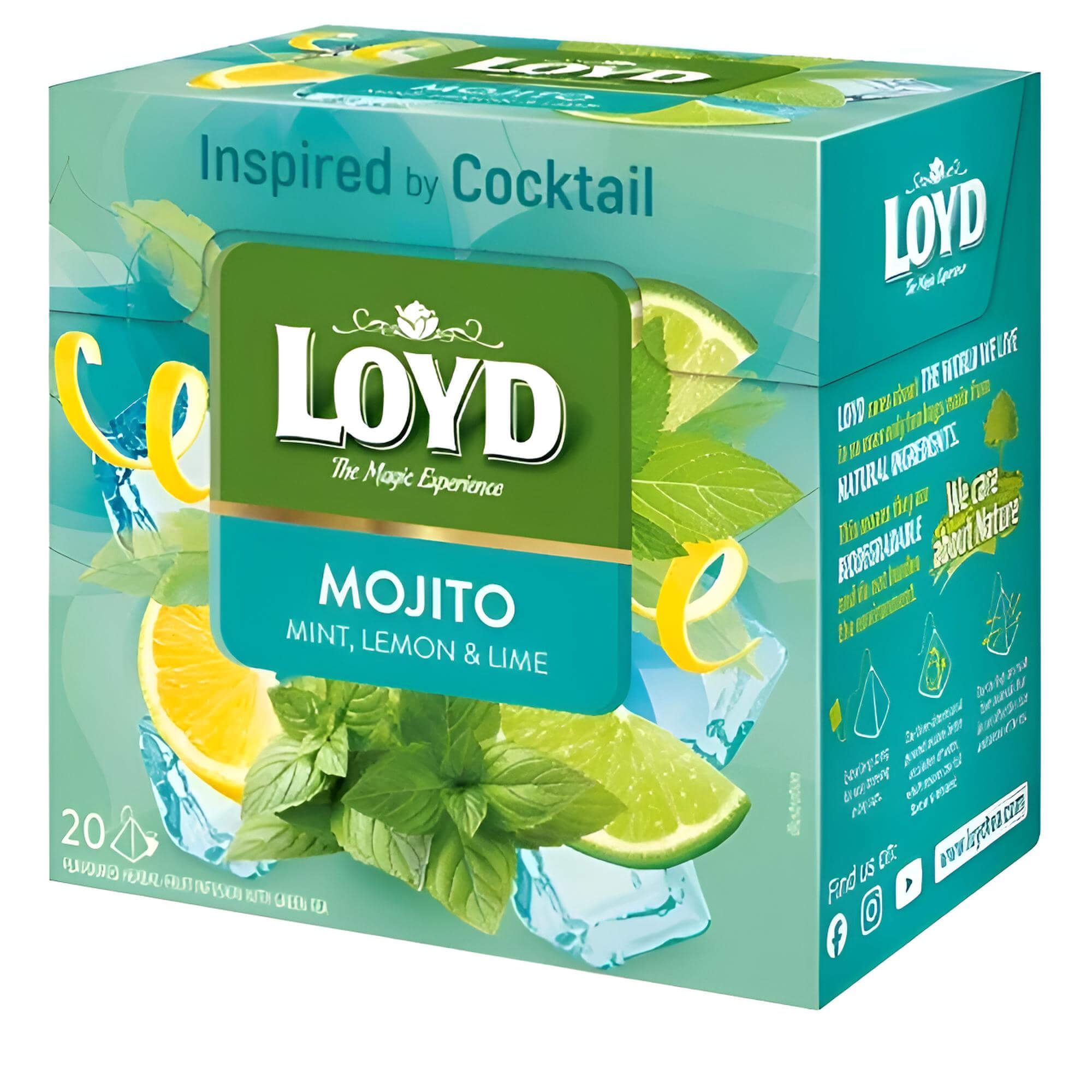 Loyd Grüner Tee Mojito 20 Pyramidenbeutel