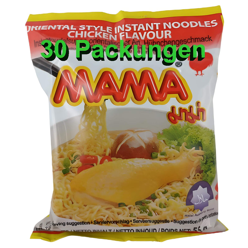 Mama Instant Nudeln Chicken 30er Pack (30 x 55g)