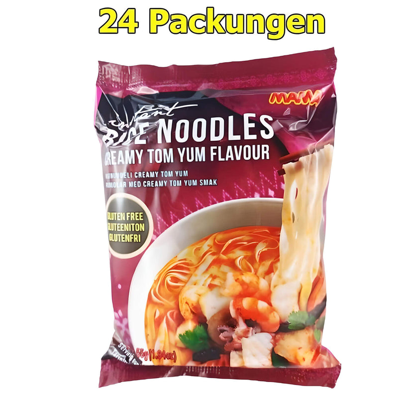 Mama Asiatische Instant Reisnudeln Tom Yum 24er Pack (24 x 55g)