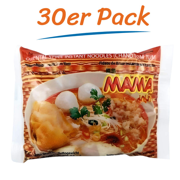 Mama Asiatische Instant Reisnudeln Tom Yum 30er Pack (30 x 55g)