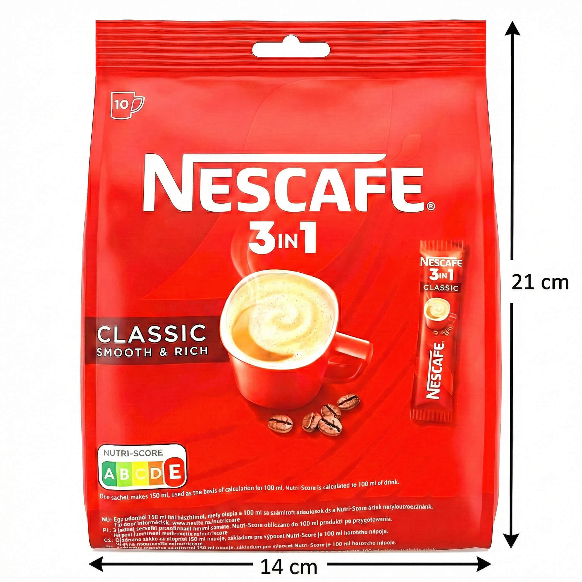 Nescafe Classic Kaffee Sticks 3 in 1  (10 x 16,5g)