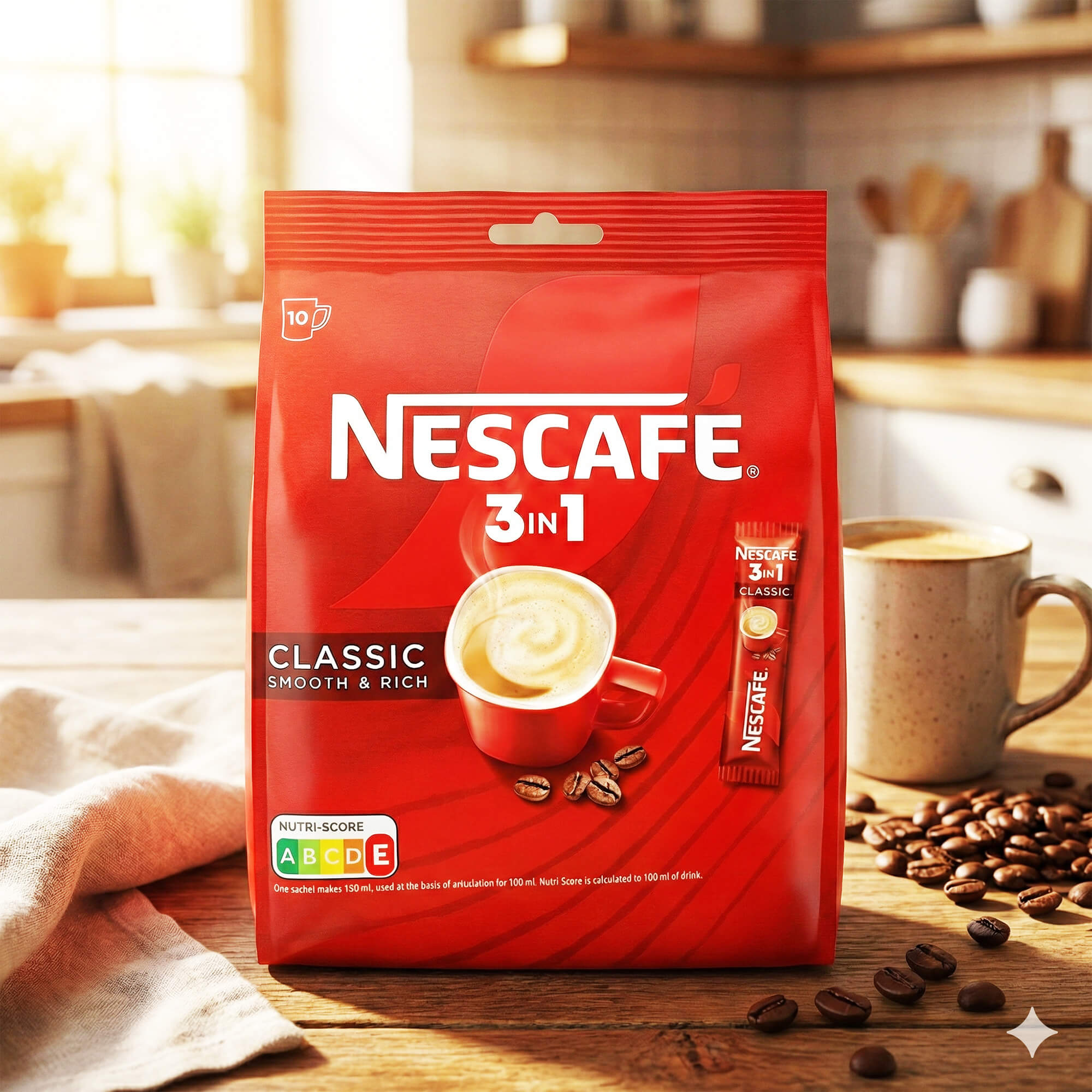 Nescafe Classic Kaffee Sticks 3 in 1  (10 x 16,5g)