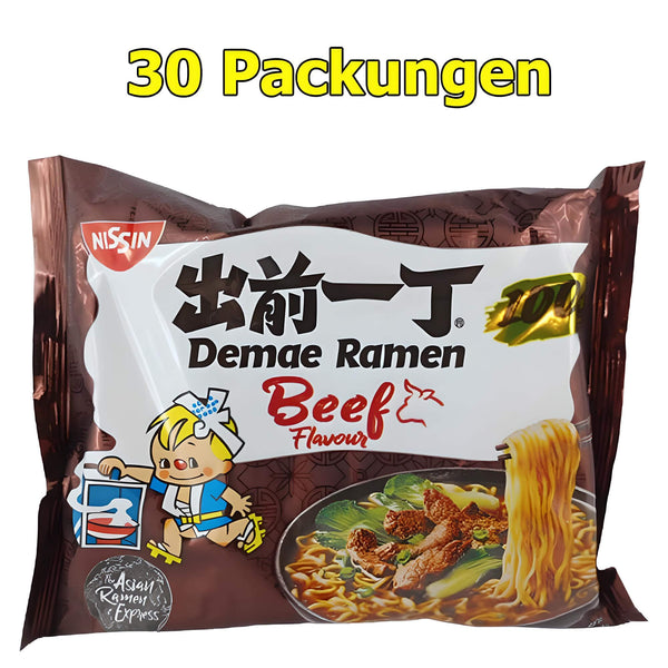 Nissin Instant Nudeln Beef 30er Pack (30 x 100g)