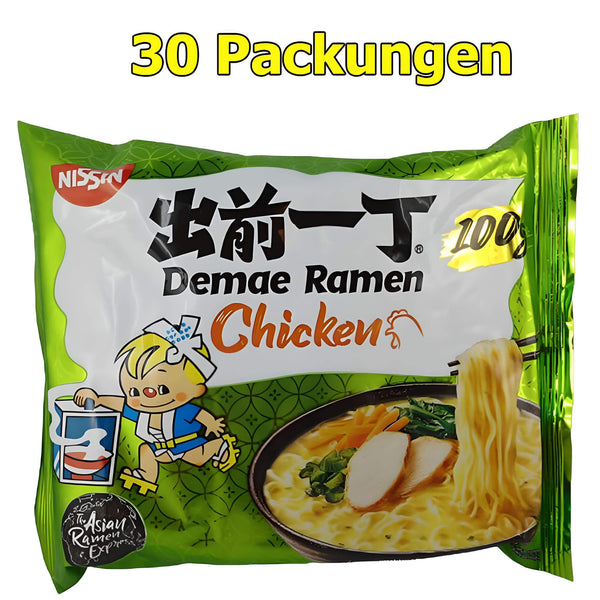 Nissin Instant Nudeln Chicken 30er Pack (30 x 100g)