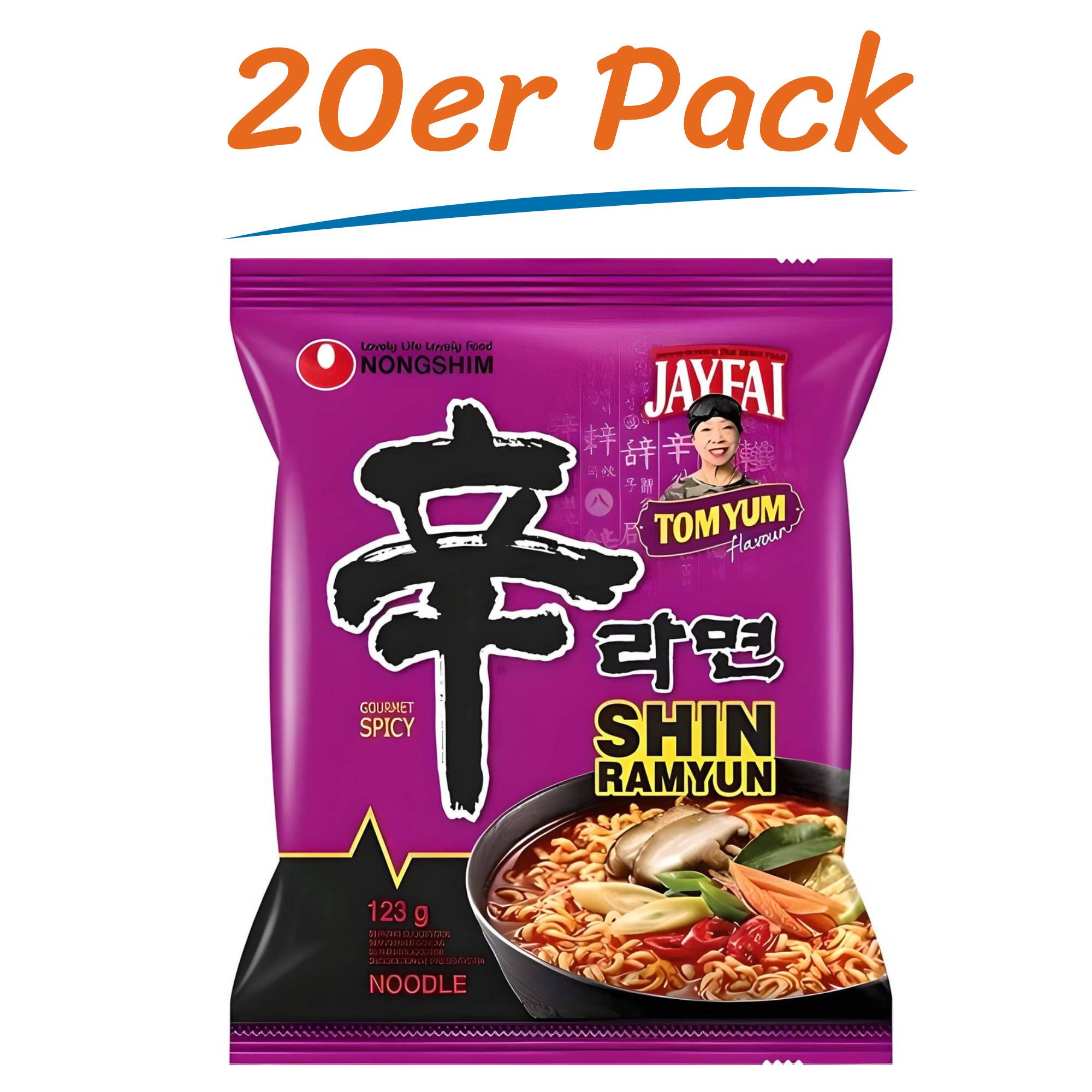 Nongshim Shin Ramyun Tom Yum 20er Pack (20 x 123g)