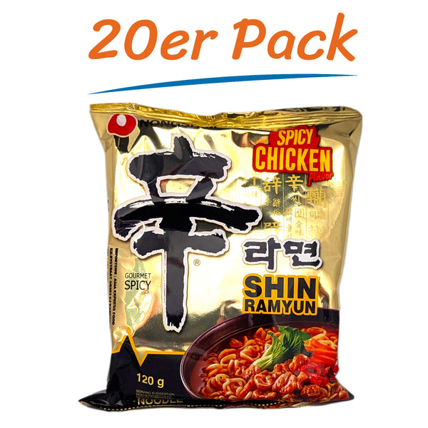 Nongshim Shin Ramyun Spicy Chicken Noodles 20er Pack (20 x 120g)