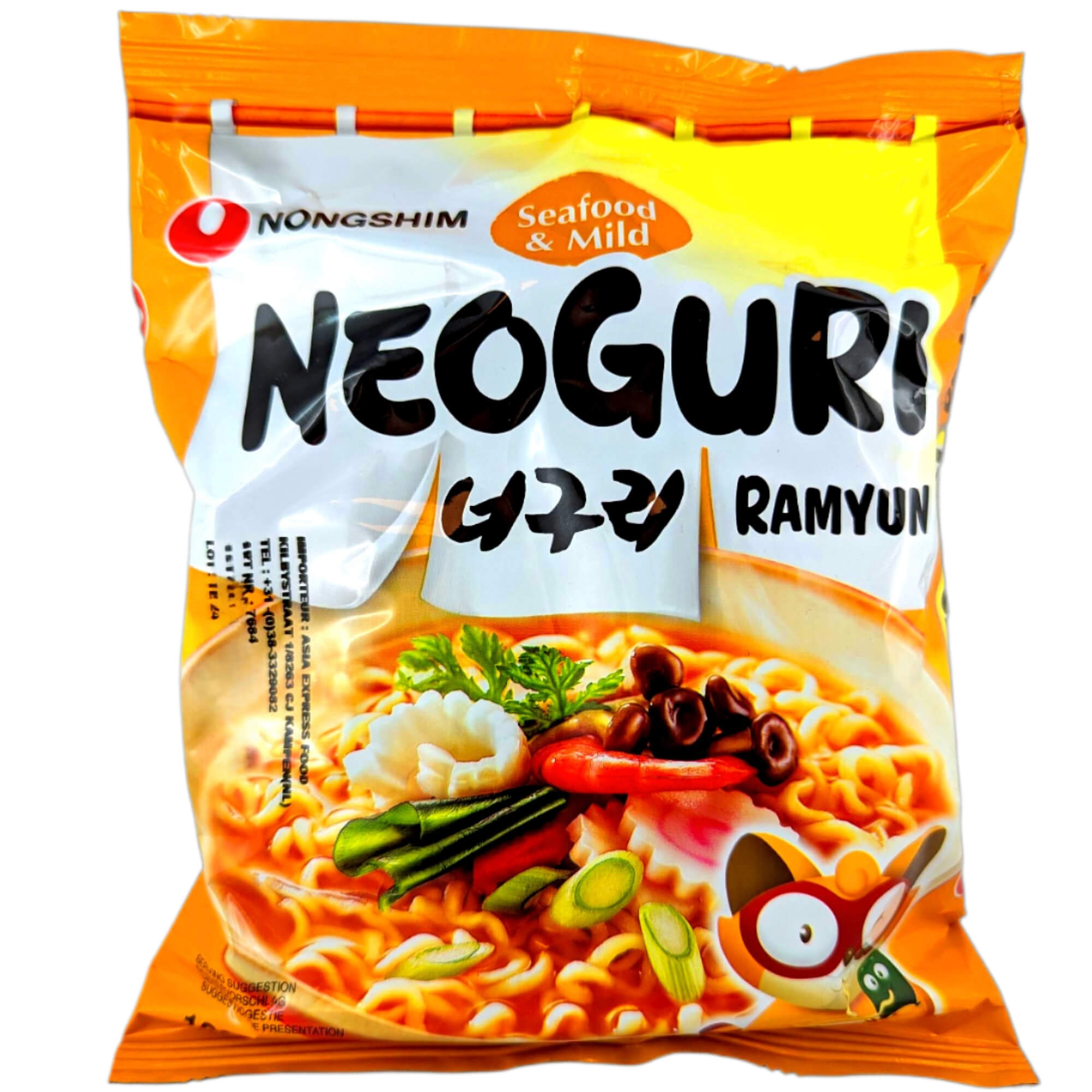 Nongshim Neoguri Seafood Mild Instant Noodles 120g
