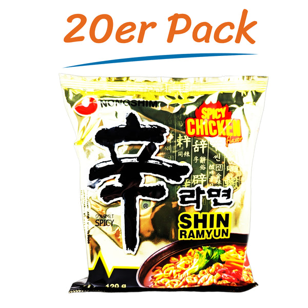 Nongshim Shin Ramyun Spicy Chicken Noodles 20er Pack (20 x 120g)