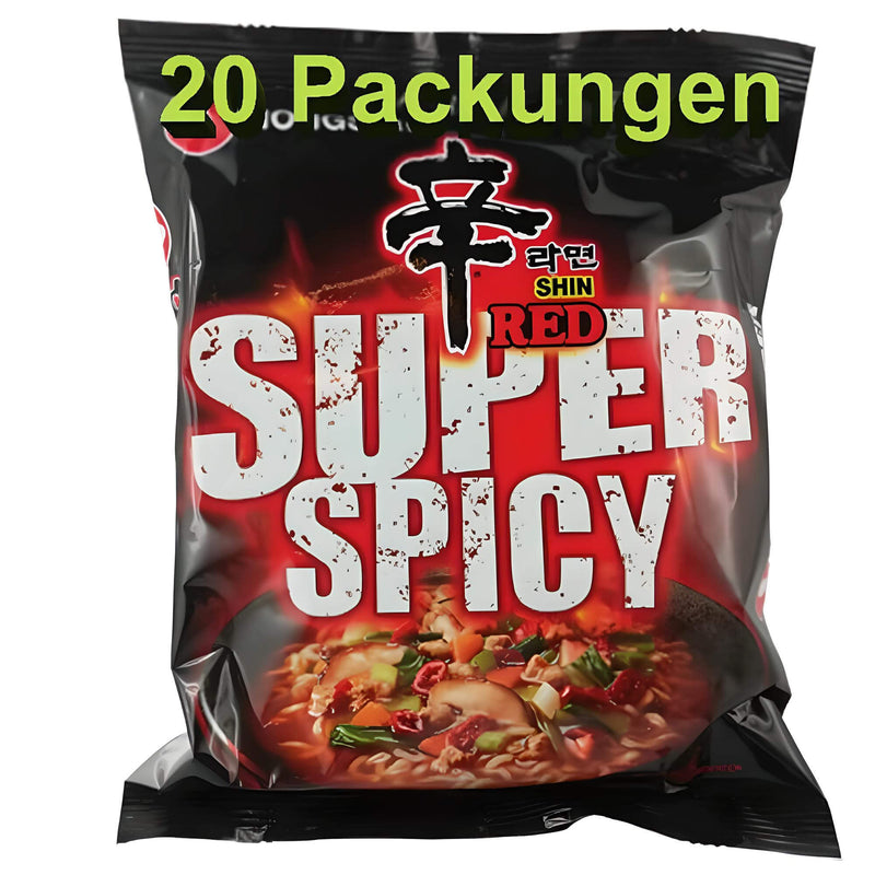 Nongshim Instant Nudeln Super scharf-würzig 20er Pack (20 x 120g)