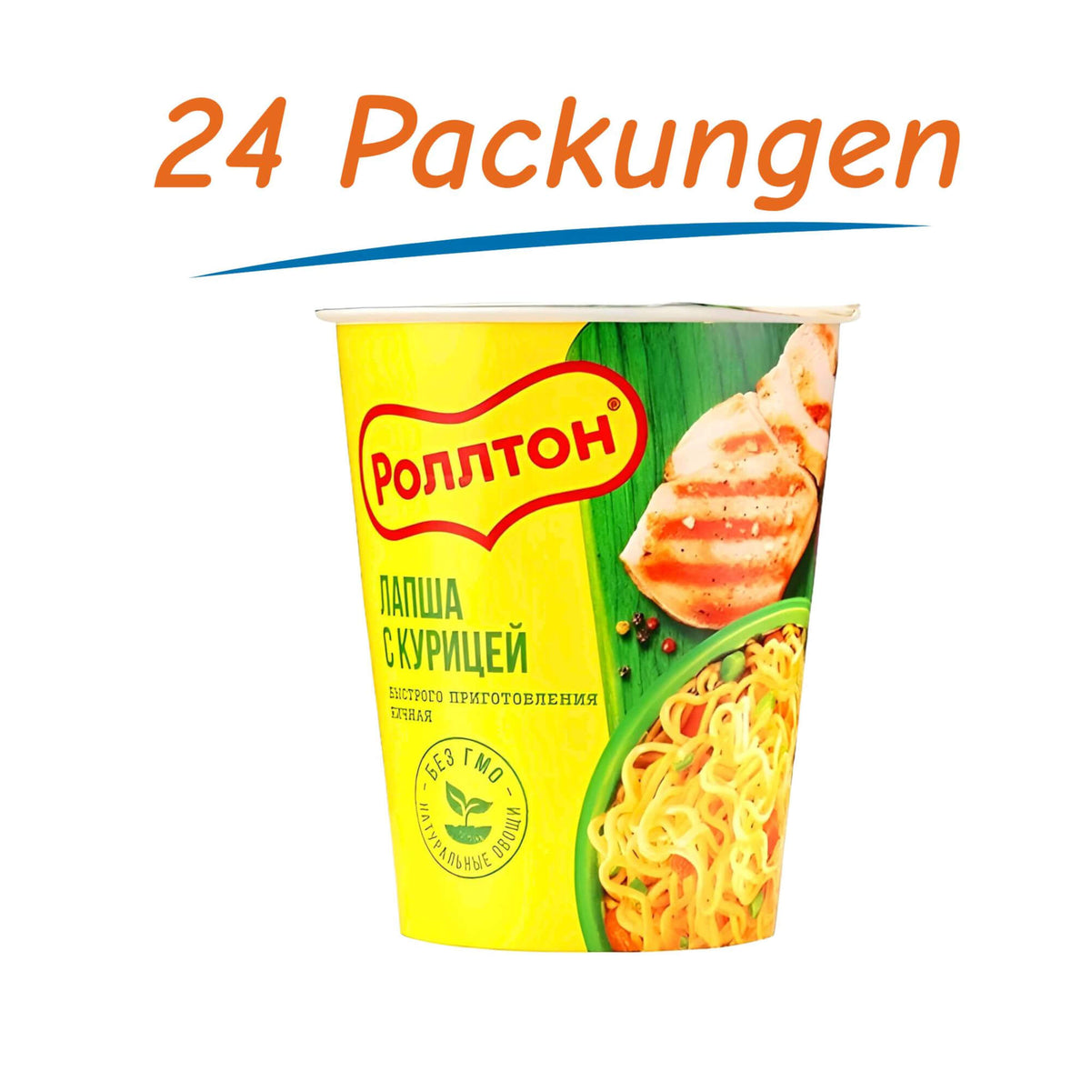 Rollton Instant Noodles mit Hühnerfleischgeschmack 24er Pack (24 x 70g)