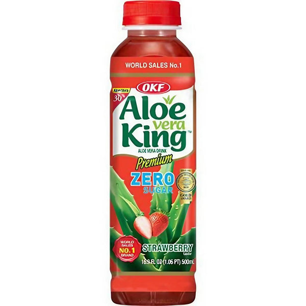 OKF Aloe Vera King Getränk Erdbeere zuckerfrei 500ml inkl. 0,25€ Einwegpfand