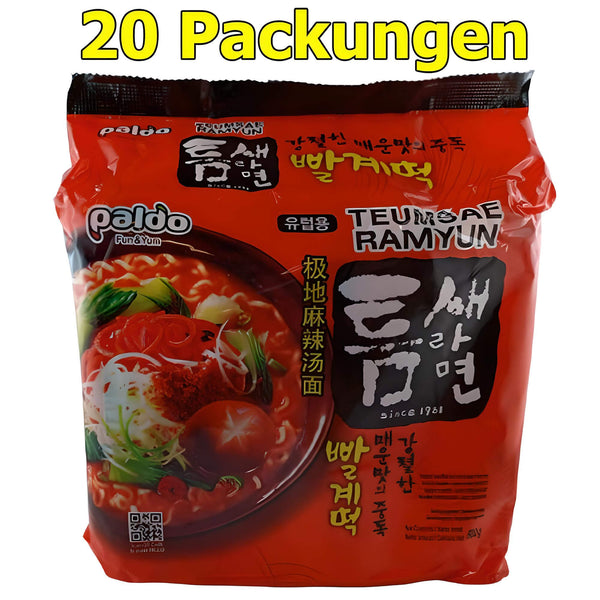 Paldo Teumsae Ramyun Instant Nudeln 20er Pack (20 x 120g)