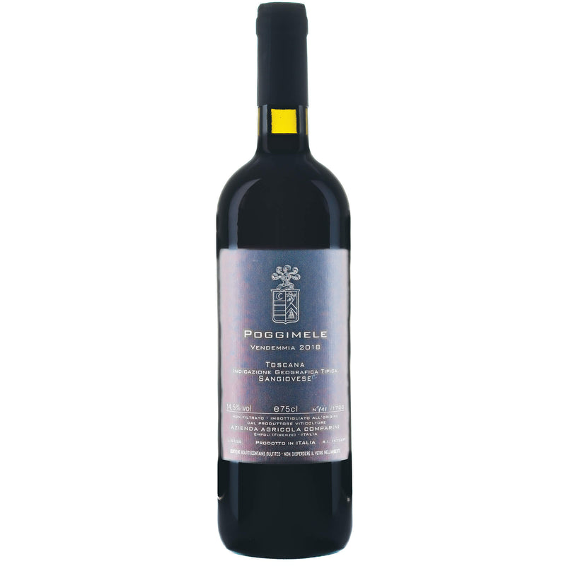 Вино Comparini Poggimele красное Тоскана Санджовезе 2018 14,5% об. 0,75 л 