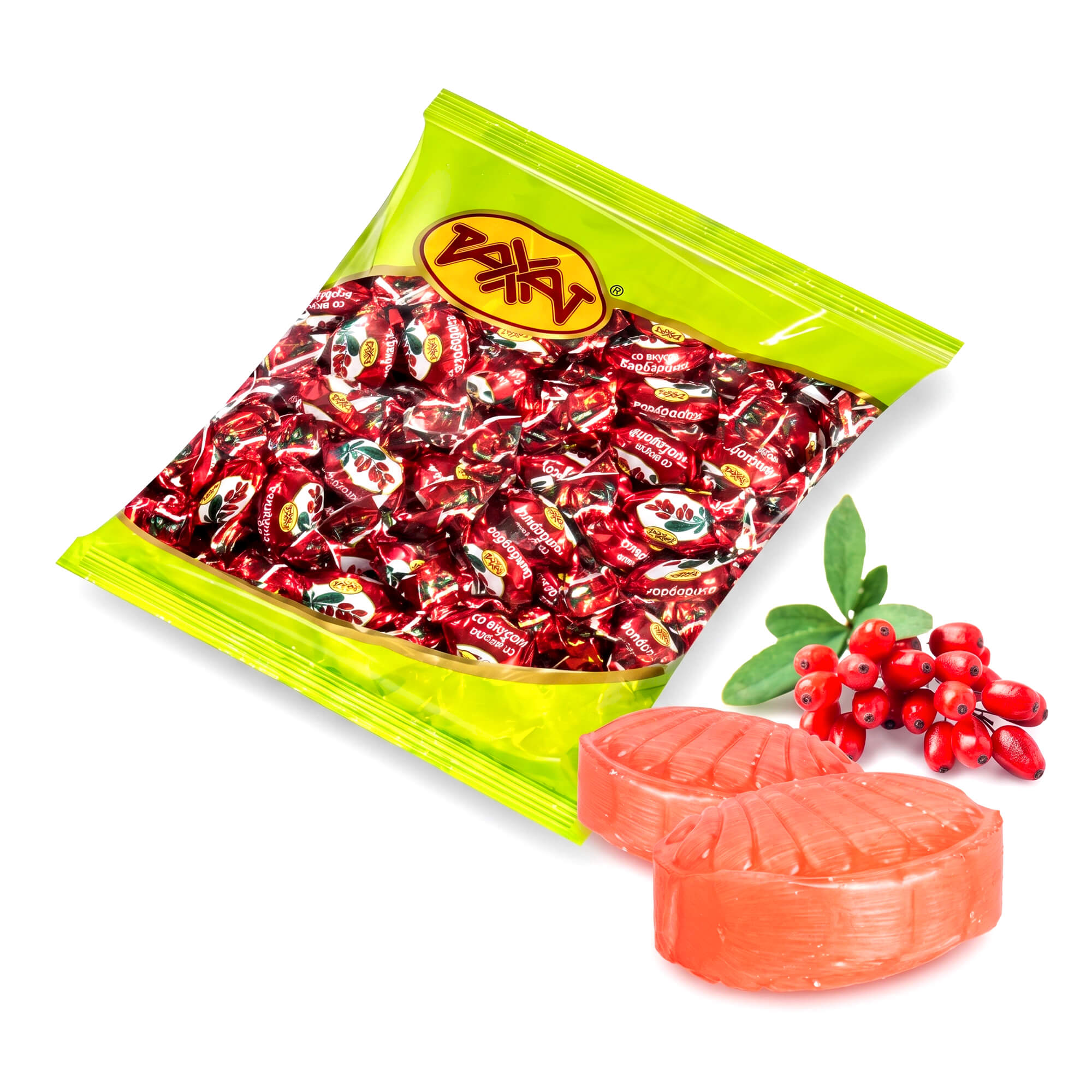 Rakhat Karamellbonbons "Barbaris" mit Berberitzen Geschmack 1kg