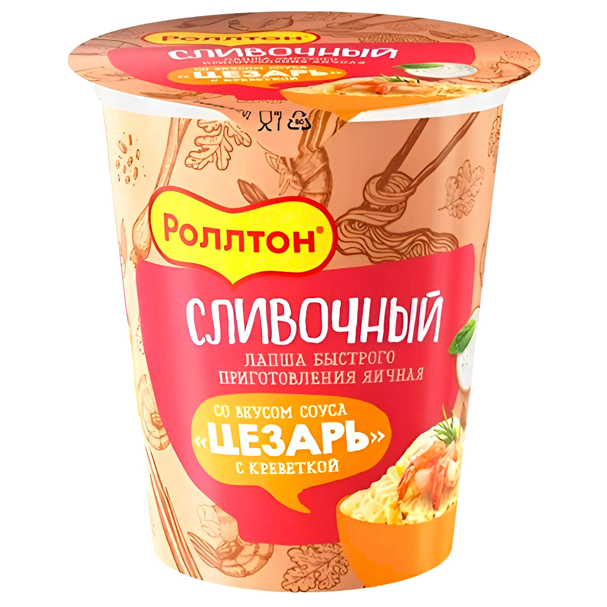 Rollton Instant Noodles "Cesar" mit Sahne Sauce & Garnelen 70g