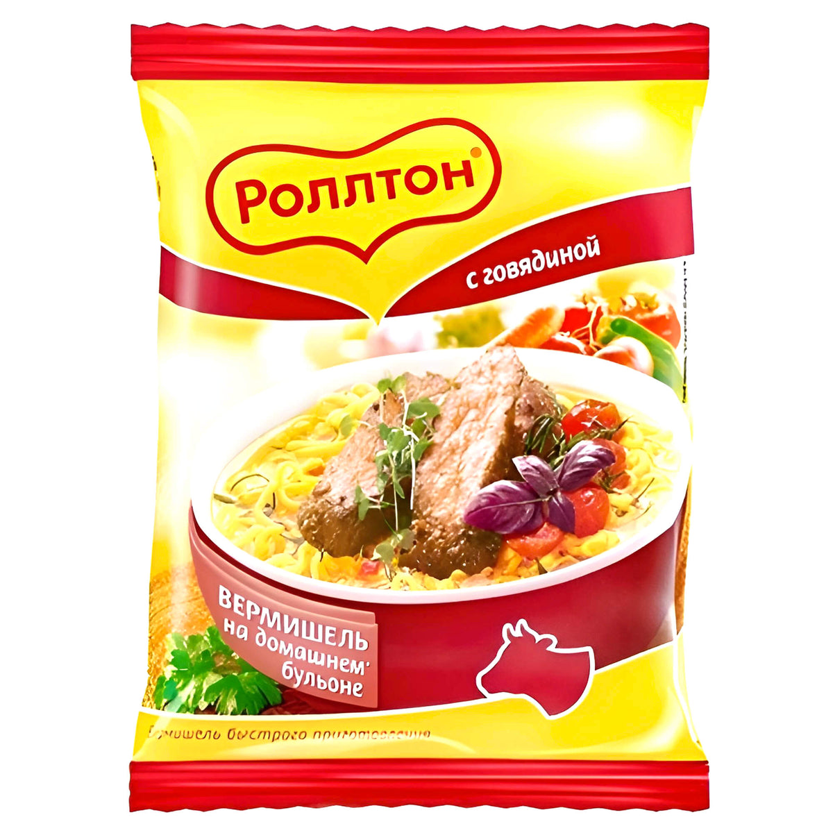 Rollton Vermicelli Instant Noodles mit Rindfleischgeschmack 60g
