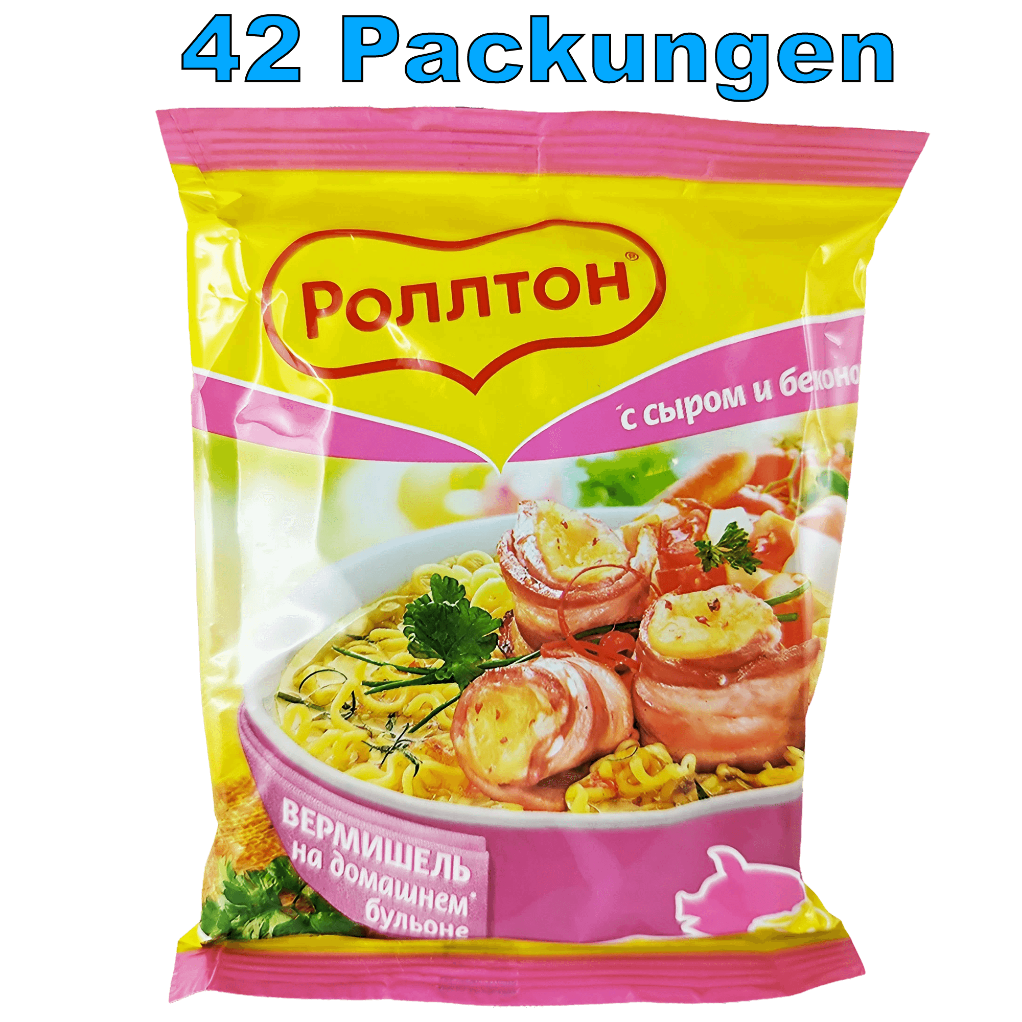 Rollton Instant Noodles Käse & Speck (42 x 60g)