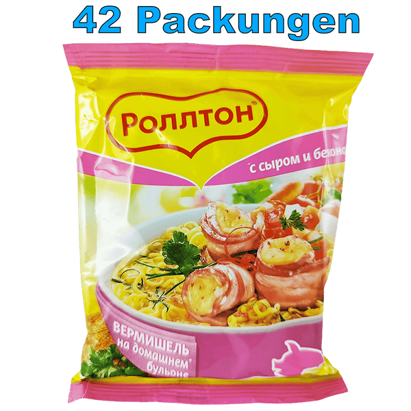 Rollton Instant Noodles Käse & Speck (42 x 60g)