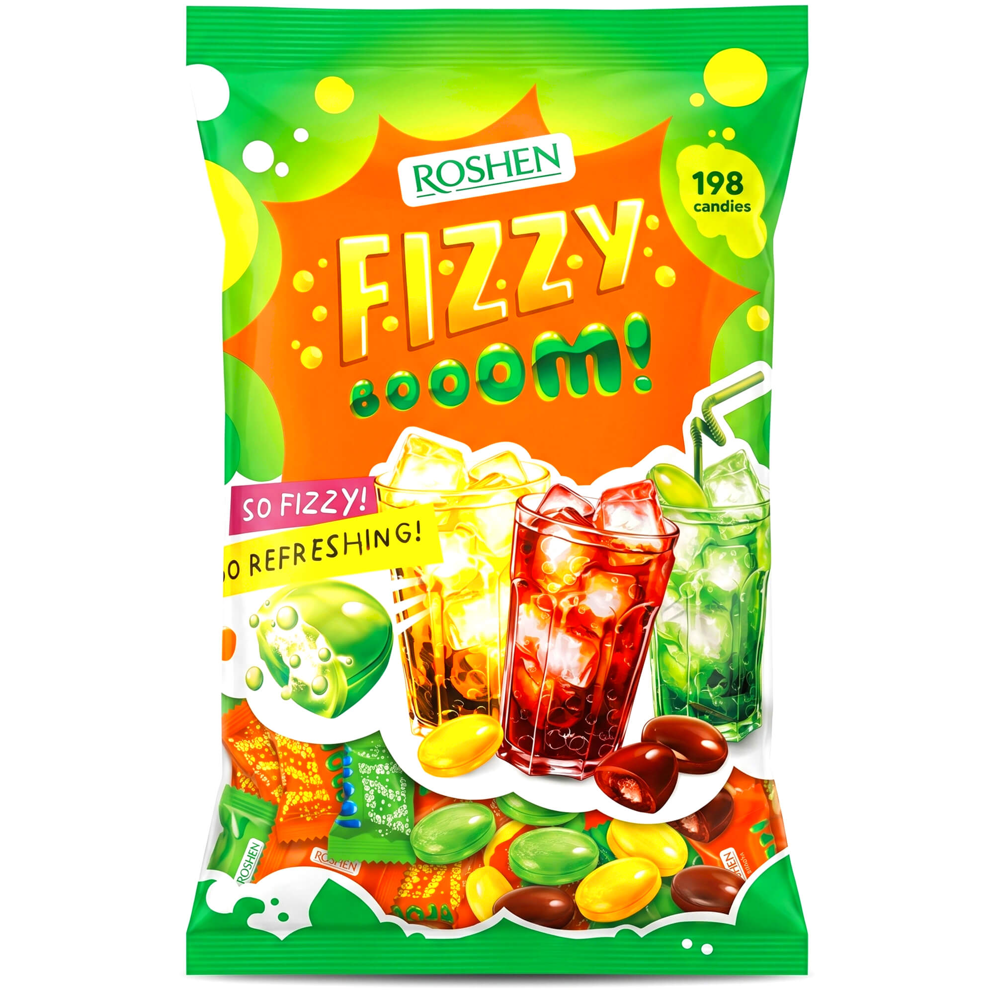 Roshen Fizzy Boom Brausebonbonmischung 1kg