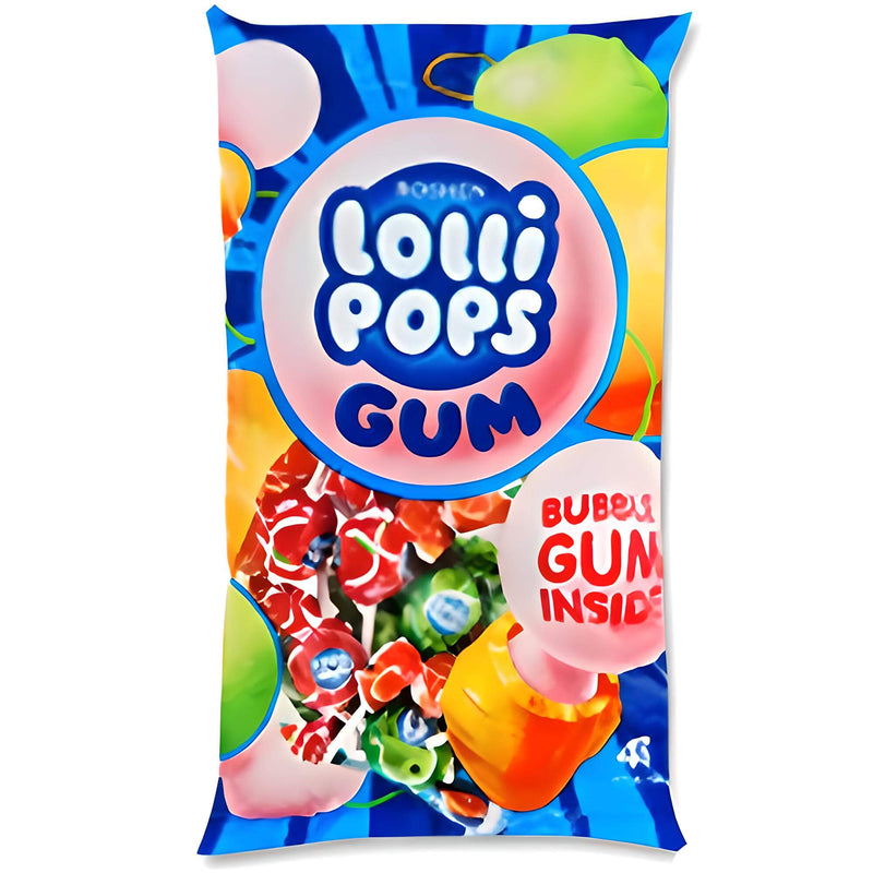 Roshen Lollipops Früchte Mix mit Kaugummi 48 Lollies