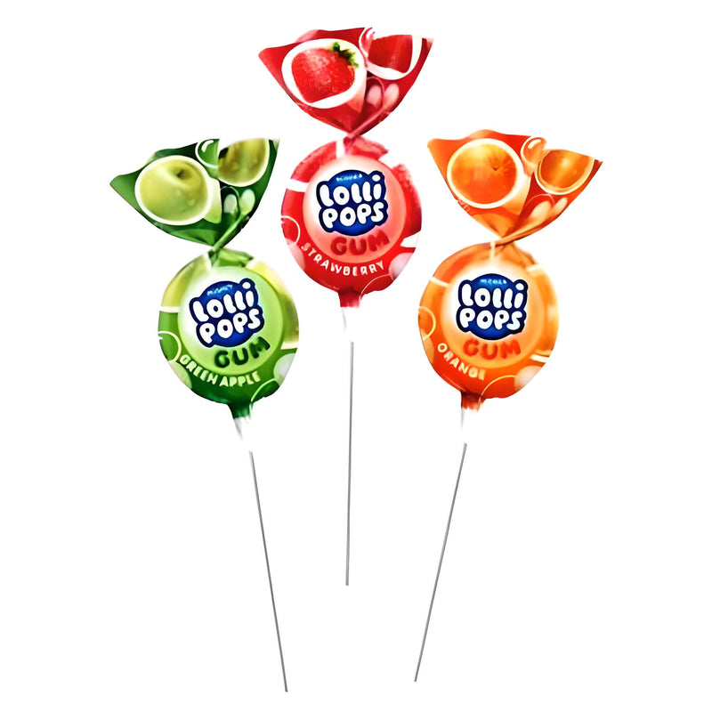 Roshen Lollipops Früchte Mix mit Kaugummi 48 Lollies