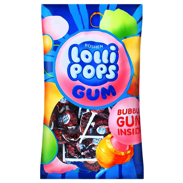 Roshen Lollipops Cola mit Kaugummi 48 Lollies