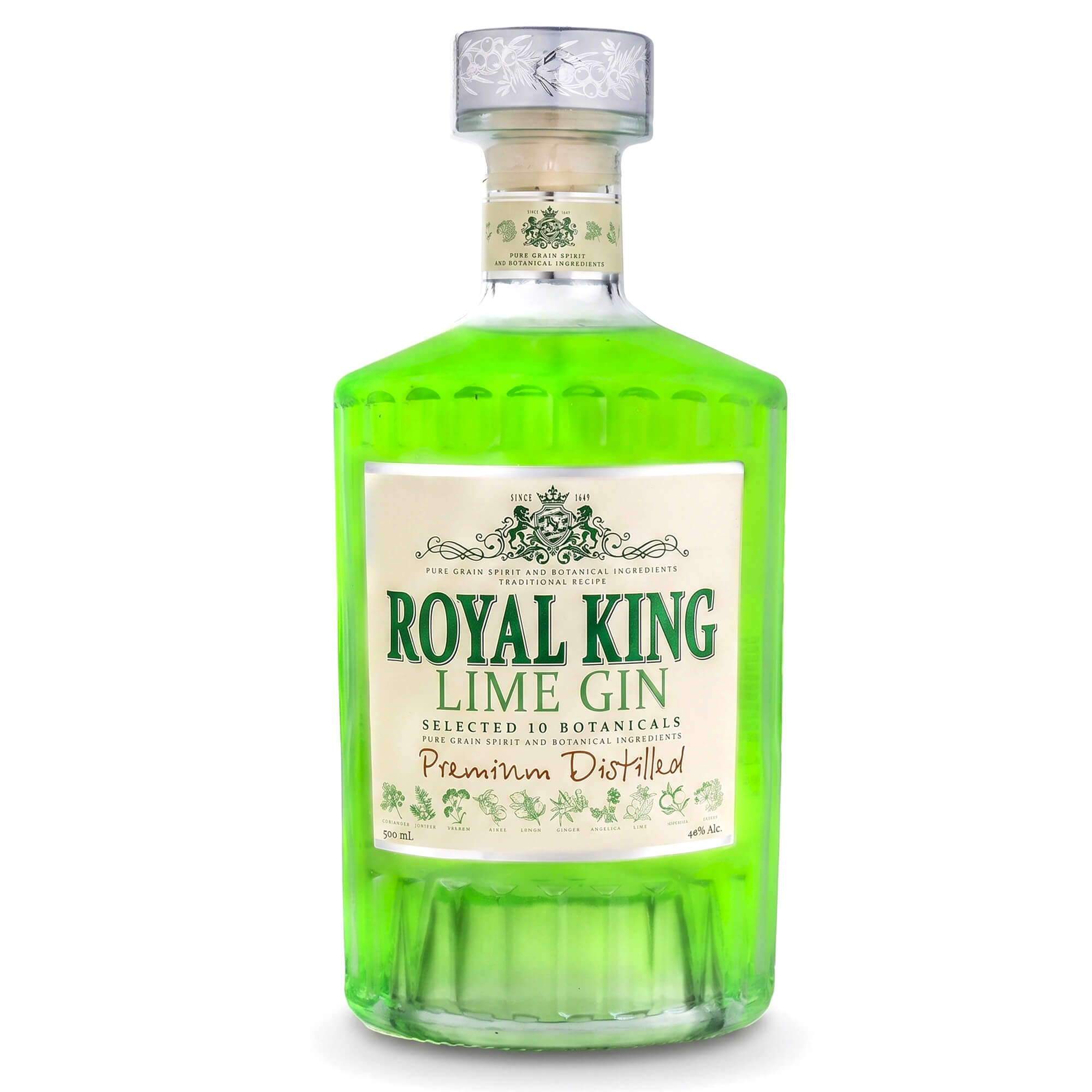Royal King Lime Gin 40% vol. 0,5L