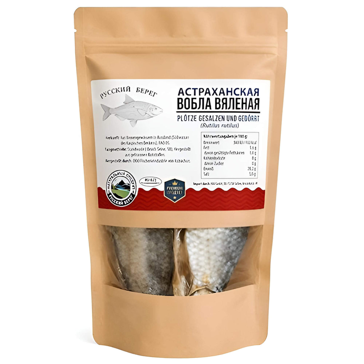 Russkiy Bereg Astrachaner Vobla Plötze gesalzen & gedörrt 1kg