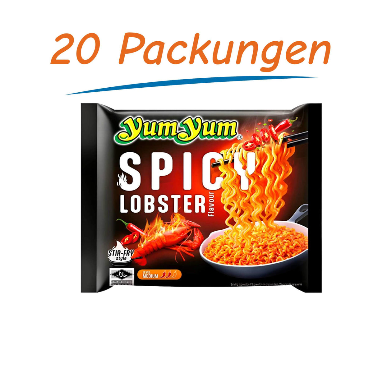 Yum Yum Instant Noodles Spicy Lobster (20 x 100g)