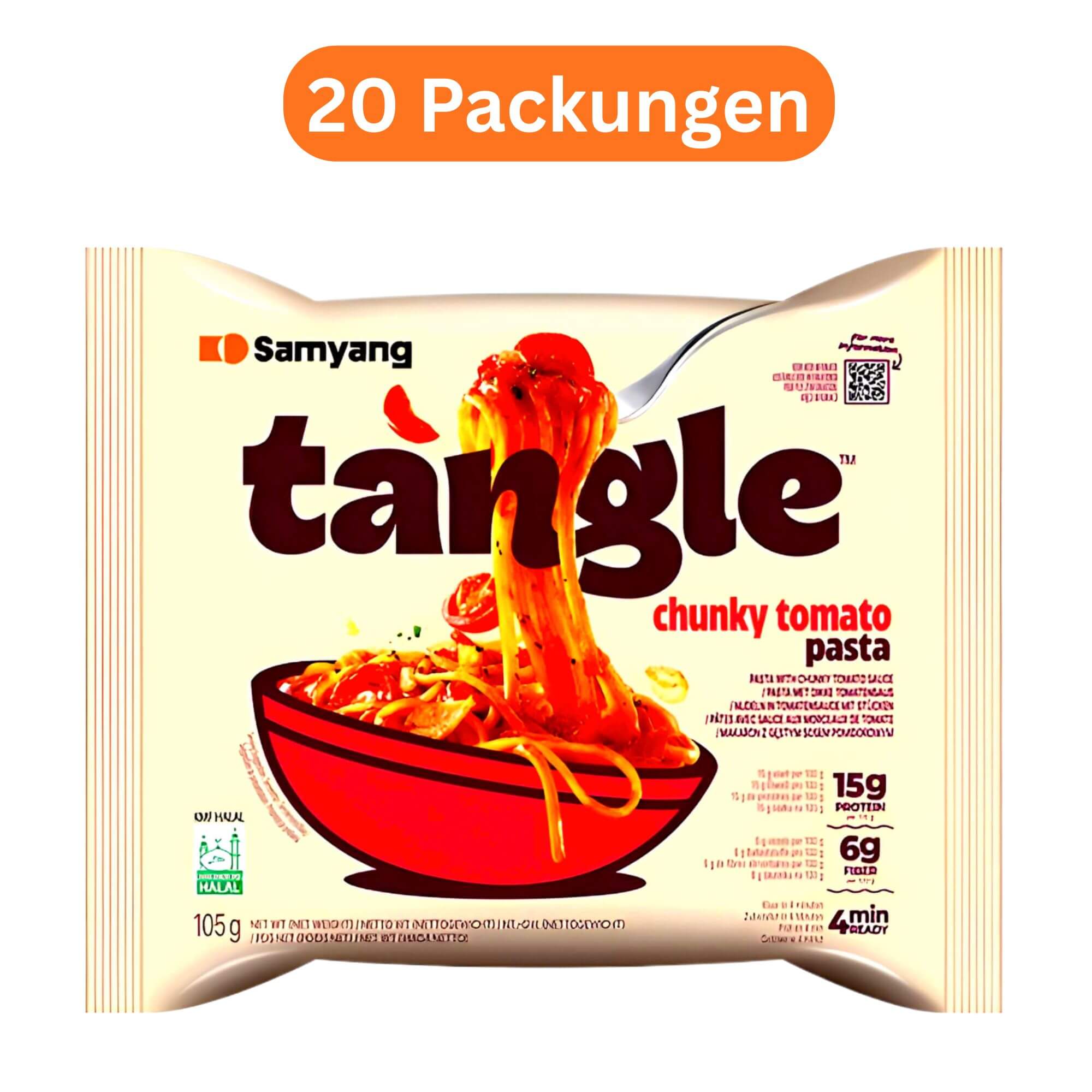 Samyang Tangle Instant Noodles in stückiger Tomatensauce 105g