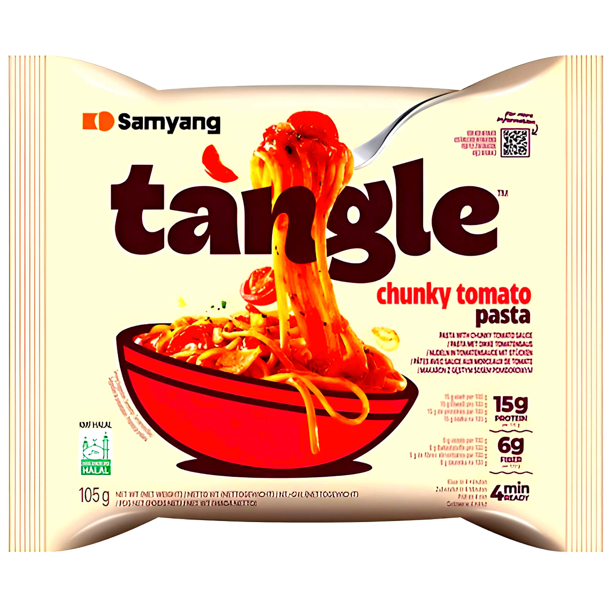 Samyang Tangle Instant Noodles in stückiger Tomatensauce 105g