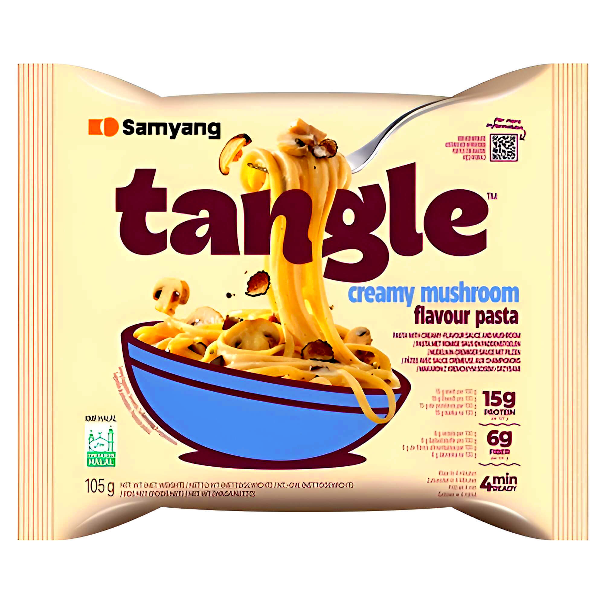 Samyang Tangle Instant Noodles mit cremiger Pilzsauce 105g