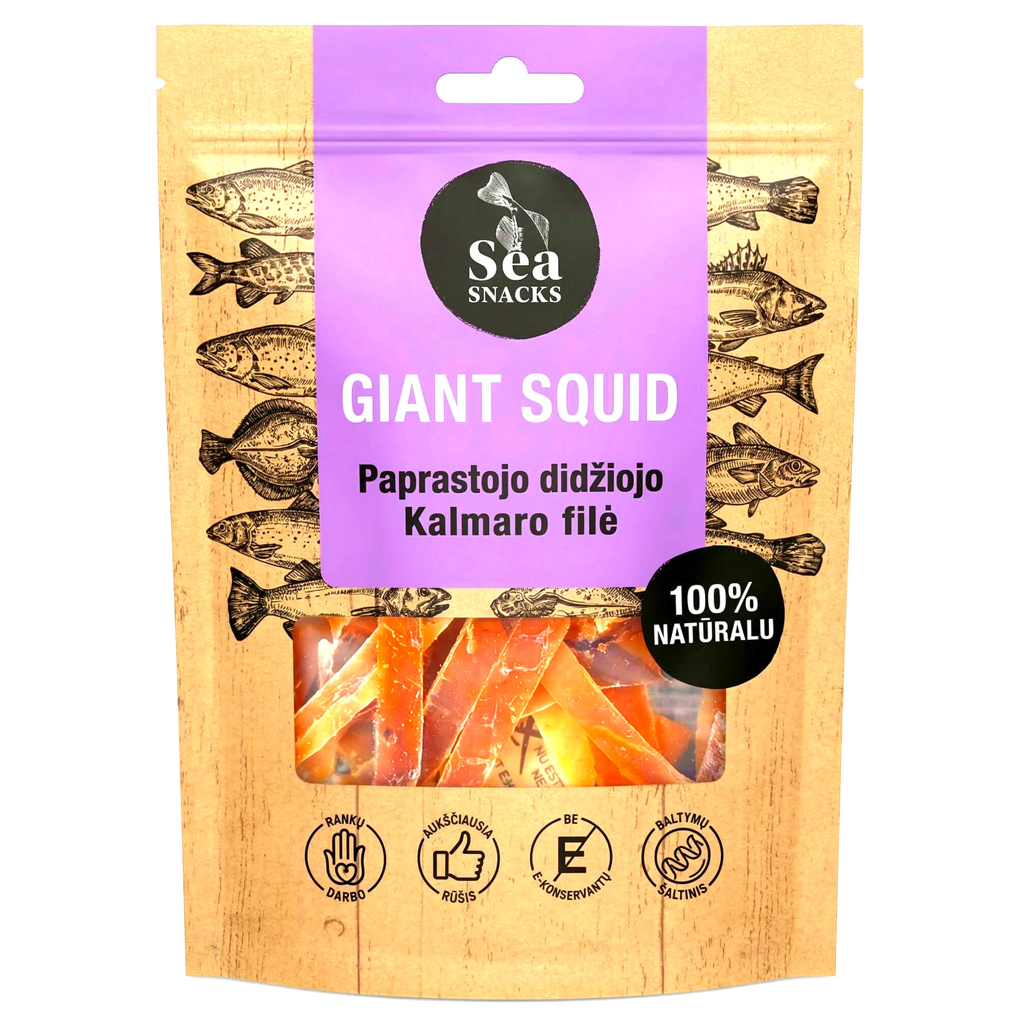 Sea Snacks Tintenfischfilet getrocknet & gesalzen 30g