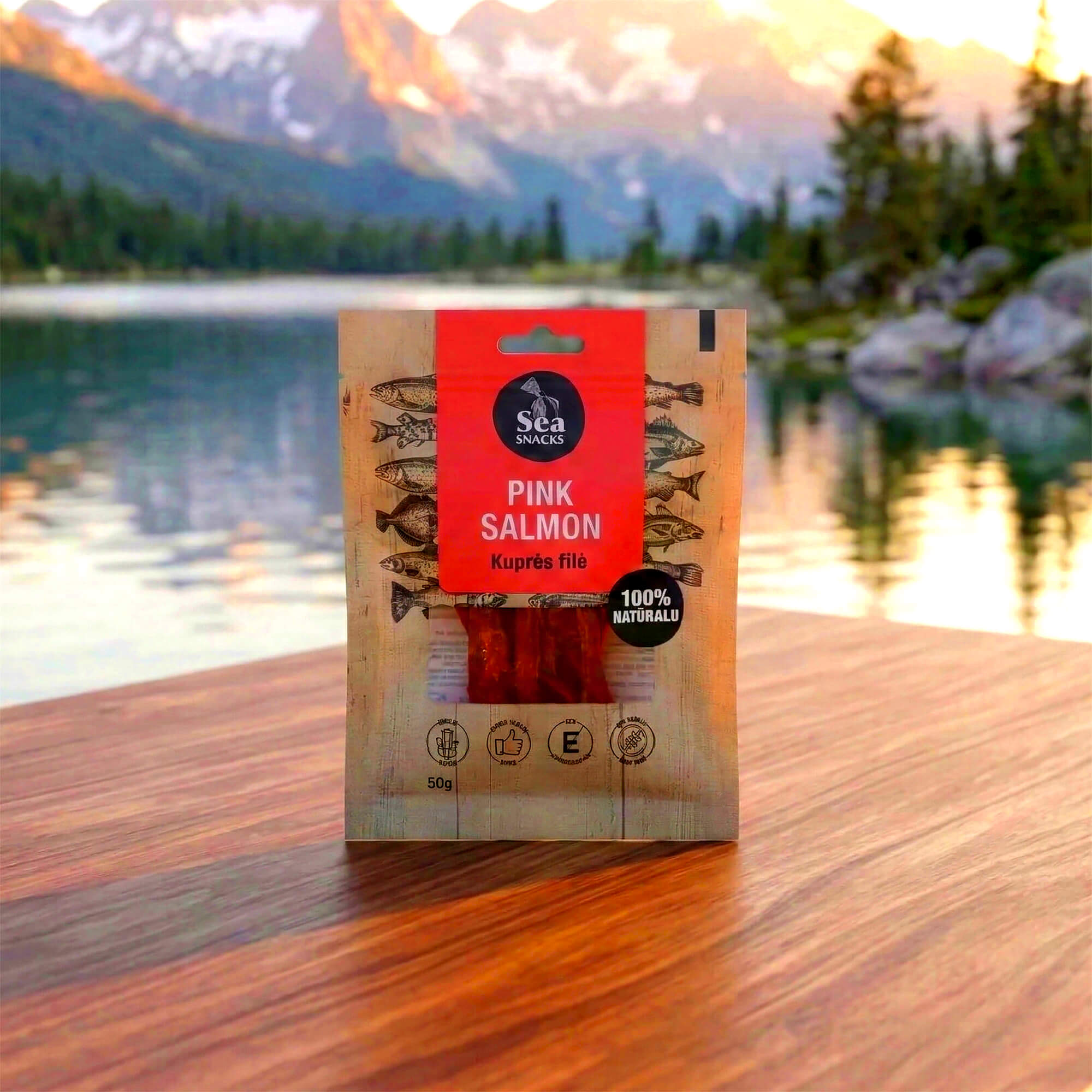 Sea Snacks Buckellachsfilet getrocknet & gesalzen 30g