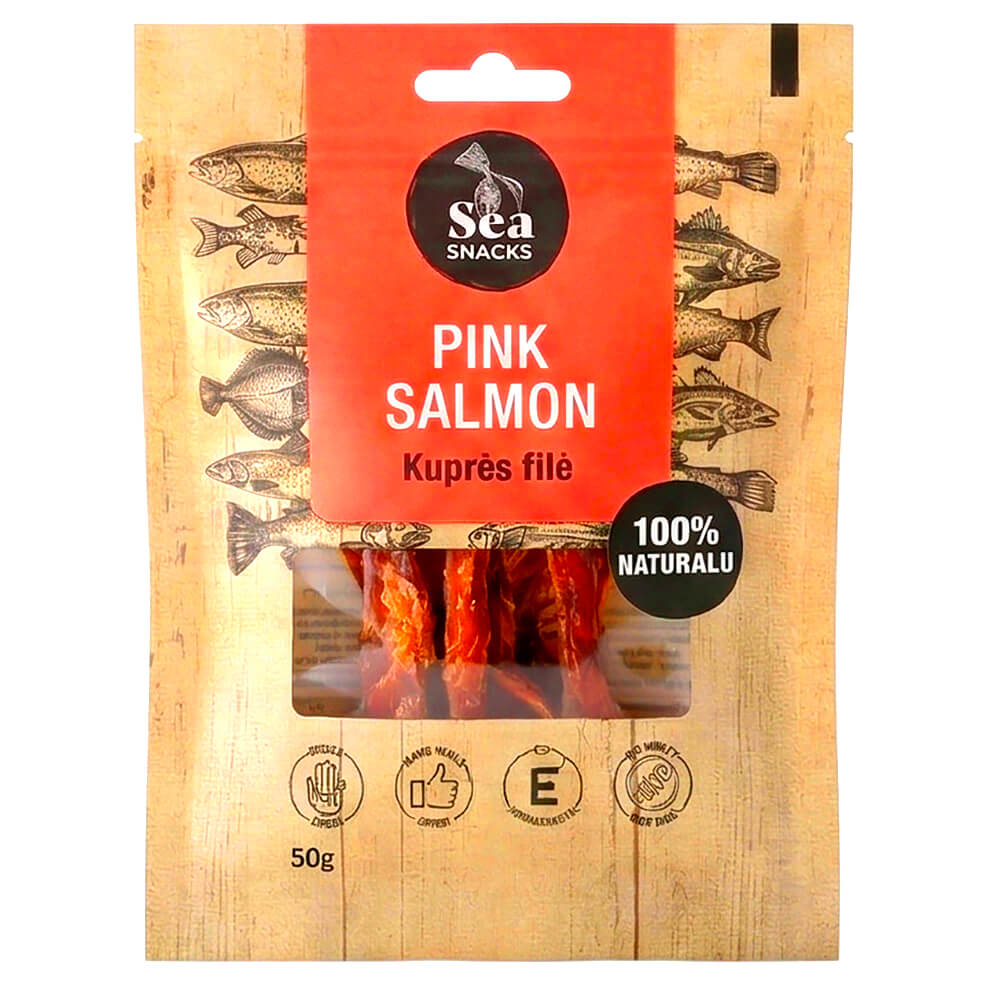 Sea Snacks Buckellachsfilet getrocknet & gesalzen 30g