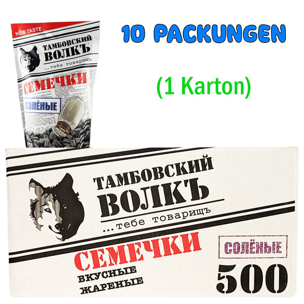 Sonnenblumenkerne Tambovsky Volk geröstet & gesalzen 10er Pack (10 x 500g)