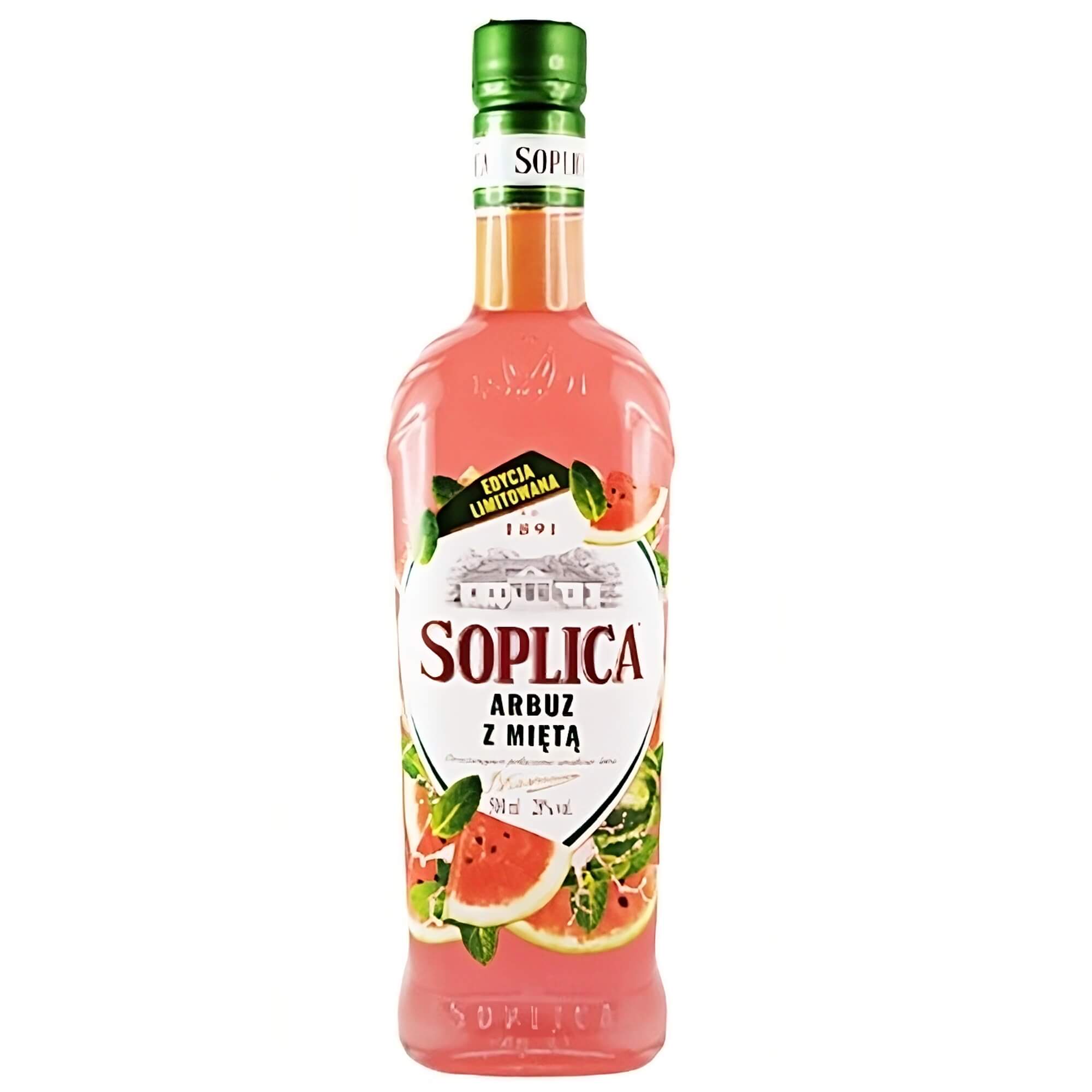Soplica Polnischer Likör Wassermelone mit Minze 0,5L 28% vol.