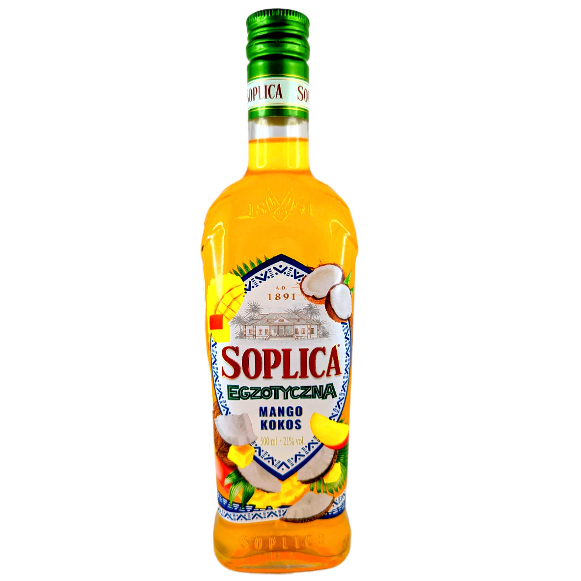 Soplica Egzotyczna Likör Mango & Kokos 0,5L 21% vol.