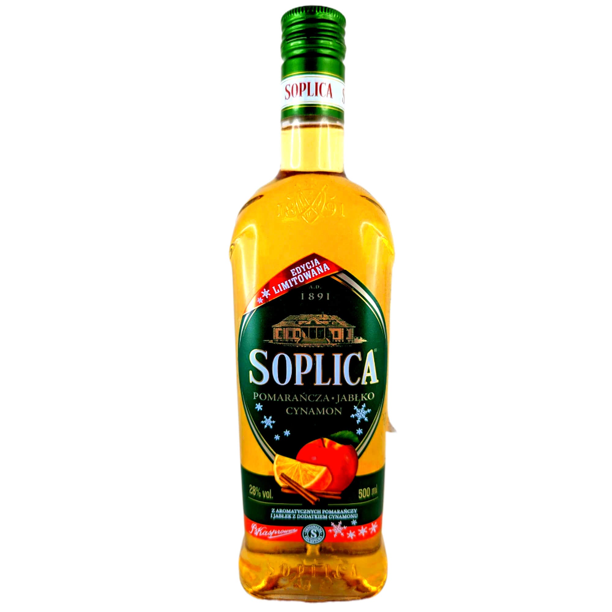 Soplica Likör Orange & Apfel & Zimt 0,5L 28% vol.