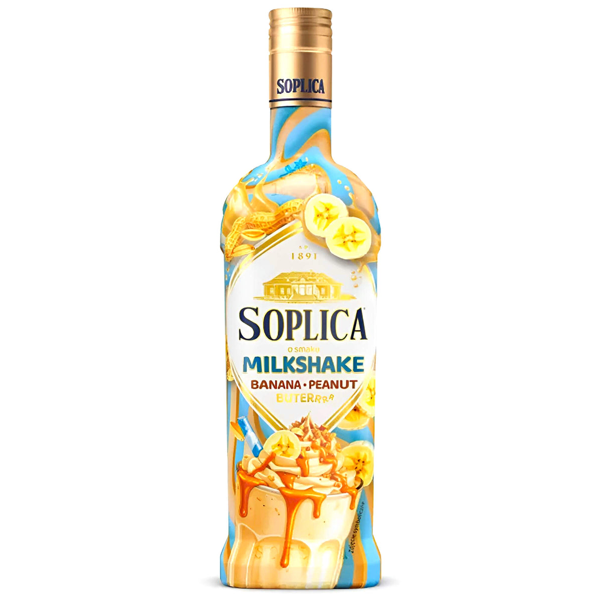 Soplica Milkshake Likör Banane & Erdnussbutter 15% vol. 0,5L