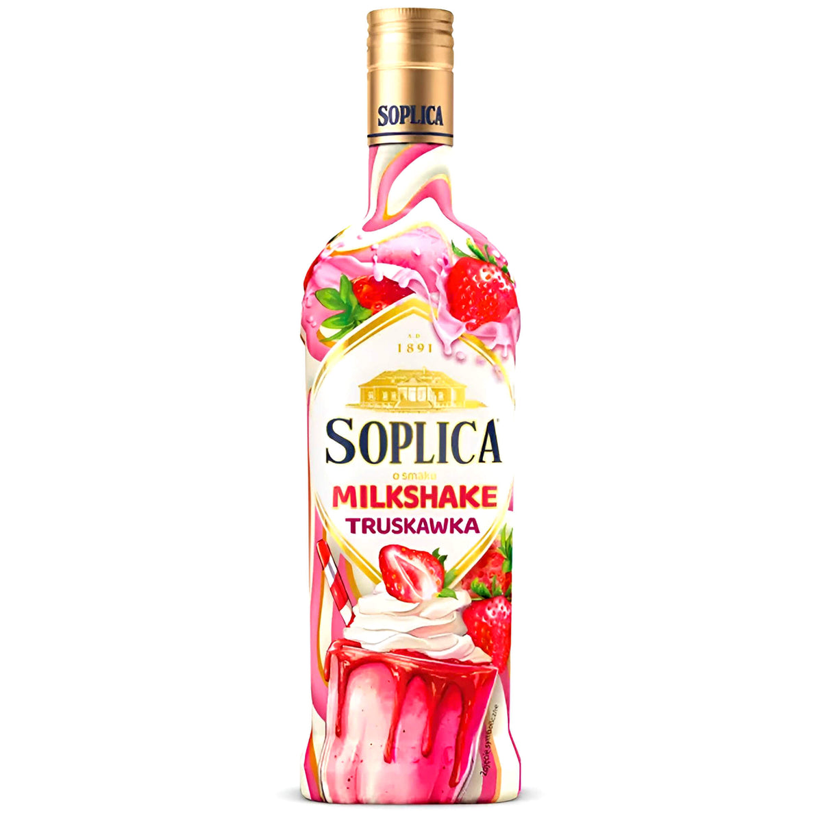 Soplica Milkshake Likör Erdbeere 15% vol. 0,5L
