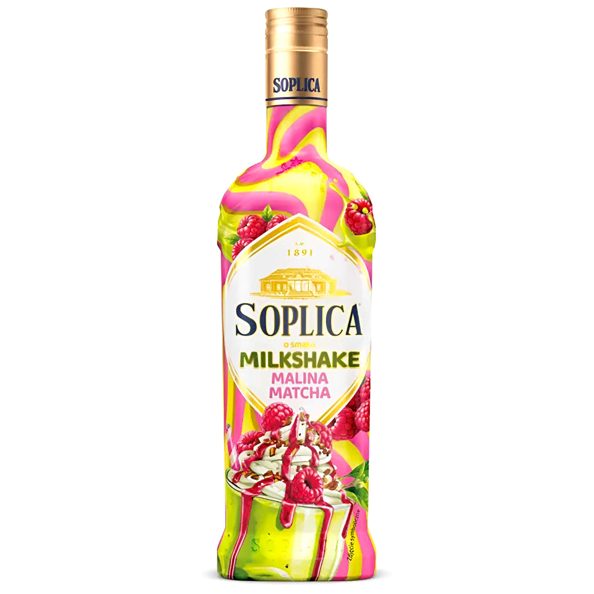 Soplica Milkshake Likör Himbeere & Matcha 15% vol. 0,5L